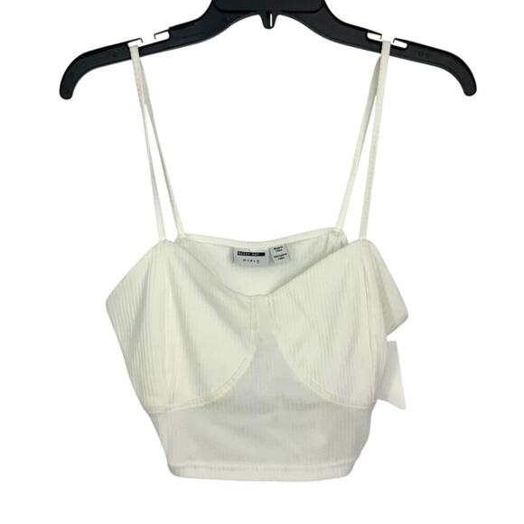 Noisy May Adele Crop Camisole White Size XL NWOT $29 MSRP - Picture 3 of 8